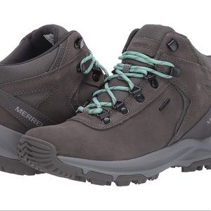 Merrell Women’s Erie Mid Waterproof Hiking Boots Charcoal Size 6 (J034250)